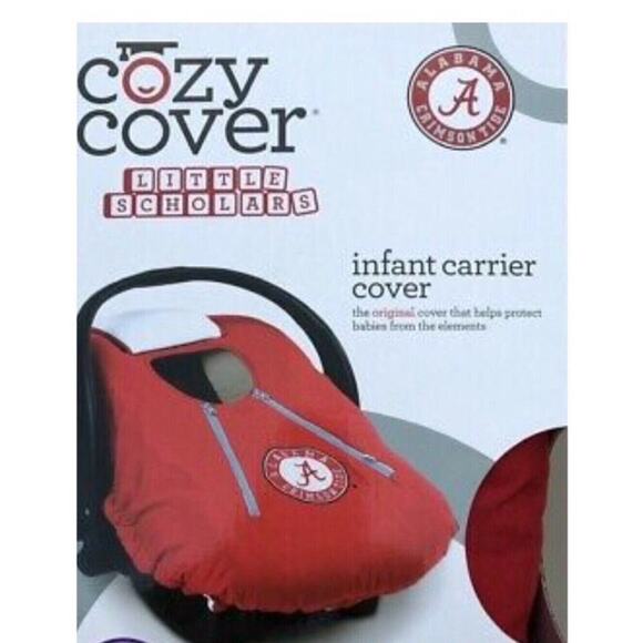 NCAA Alabama Crimson Tide Cozy Cover Infant Carrier Cover Tailgating GameDay NIP - Picture 2 of 5